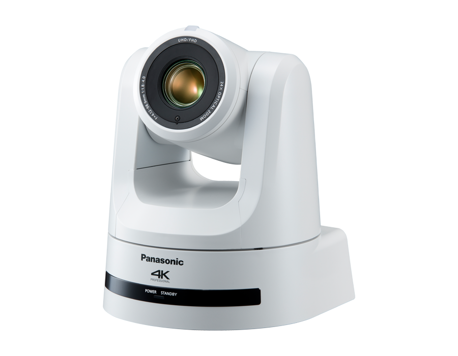 PTZ Camera Panasonic AW-UE100WEJ 4K 1/2.5-type MOS, 2160/50p, 12G SDI,NDI, SRT support - white