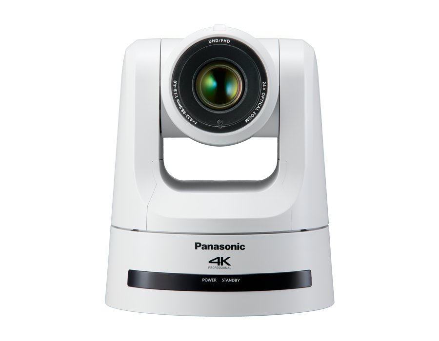PTZ Camera Panasonic AW-UE100WEJ 4K 1/2.5-type MOS, 2160/50p, 12G SDI,NDI, SRT support - white