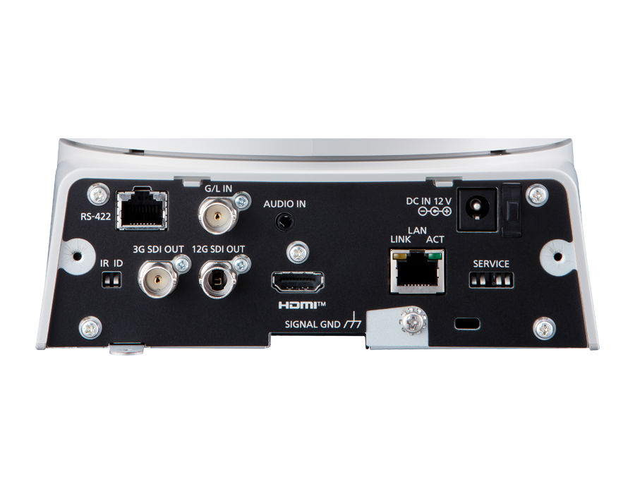 PTZ Camera Panasonic AW-UE100WEJ 4K 1/2.5-type MOS, 2160/50p, 12G SDI,NDI, SRT support - white