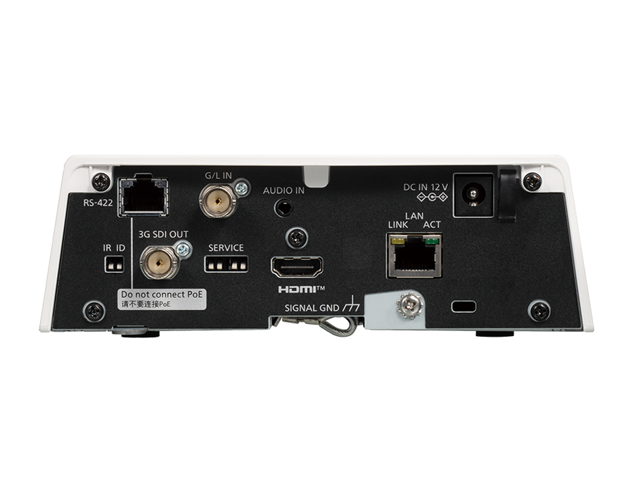 PTZ камера Panasonic AW-UE80WEJ 1/2.5-type MOS, 2160/50p (HDMI), 1080/50p (3G SDI), High-Bandwidth NDI, SRT - Бяло