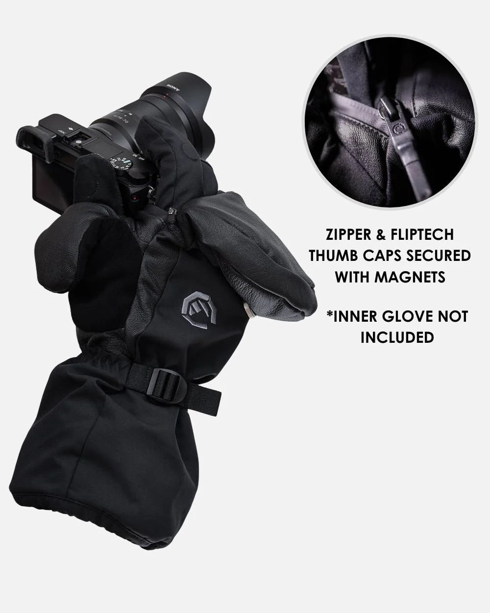 Фотографски ръкавици Vallerret Alta Arctic Mitt Black (XS размер)