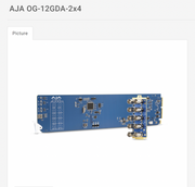 AJA 12G 2x4 SDI Distribution Amplifier