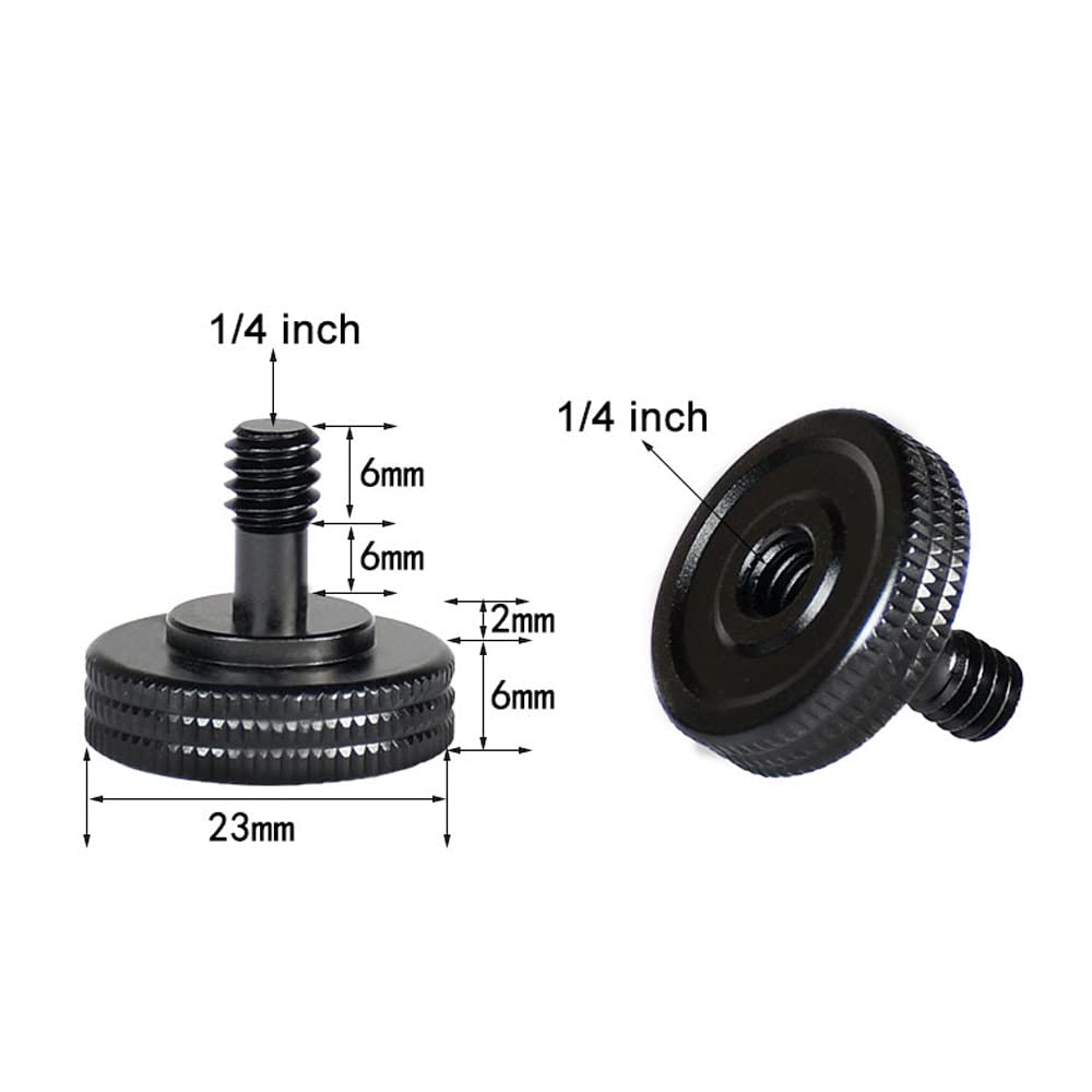 Quick release Thumb screw with 1/4 inch thread