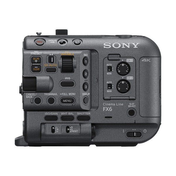 Promo package Sony FX6 Cinema Line camera + Sony UWP-D21 audio kit and Manfrotto bag