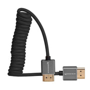 Kondor Blue Full HDMI кабел за монитори за камера (12-24инча, навит) (черен)