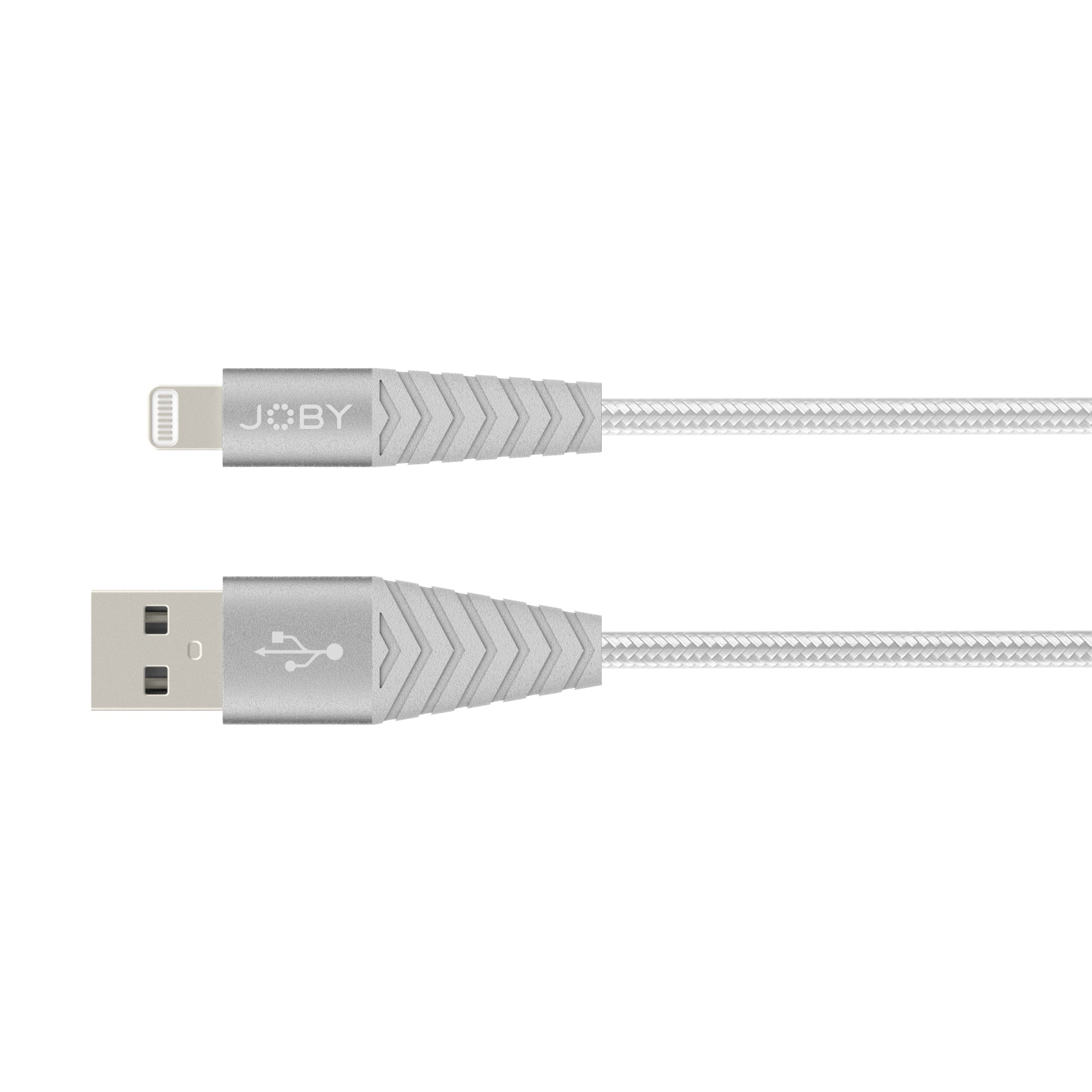 Кабел Joby Charge and Sync Lightning Cable 1.2m Сребрист - MFi сертифициран