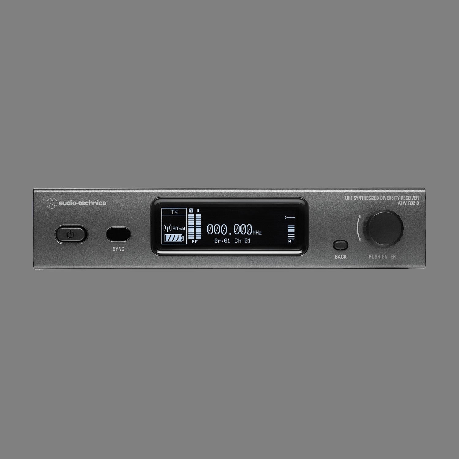 Безжичен с-ма Audio-Technica ATW-3212/C510 EE1 530.000-589.975 MHz - Ръчен микрофон със сменяема капсула и настолен приемник