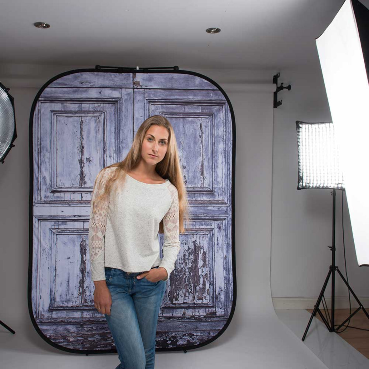 Сгъваем фон Manfrotto Urban - 1.5 x 2.1 м Shutter/Distressed Door