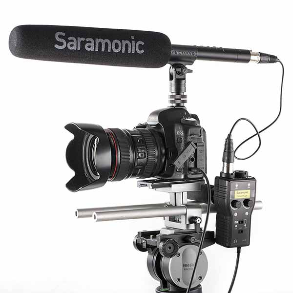 Saramonic SmartRig+ 2-канален XLR миксер/предусилвател към 3.5mm аудио жак