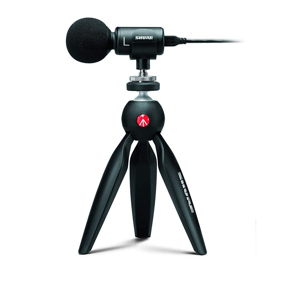 Комплект Shure MV88+VIDEO KIT - микрофон за интервюта, подкаст и видео клипове за мобилни устройства