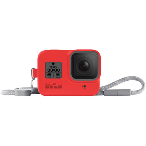 GoPro Silicone Sleeve and Adjustable Lanyard Kit for GoPro HERO8 (Firecracker Red)