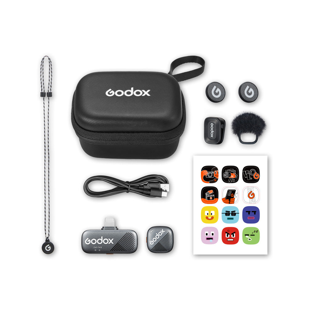 Godox Cube-SL Kit1 2.4GHz безжична микрофонна система (Black)