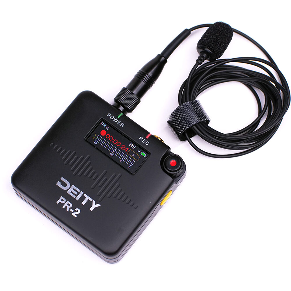 Deity PR-2 32-Bit Float Pocket Audio Recorder with Lavalier Mic