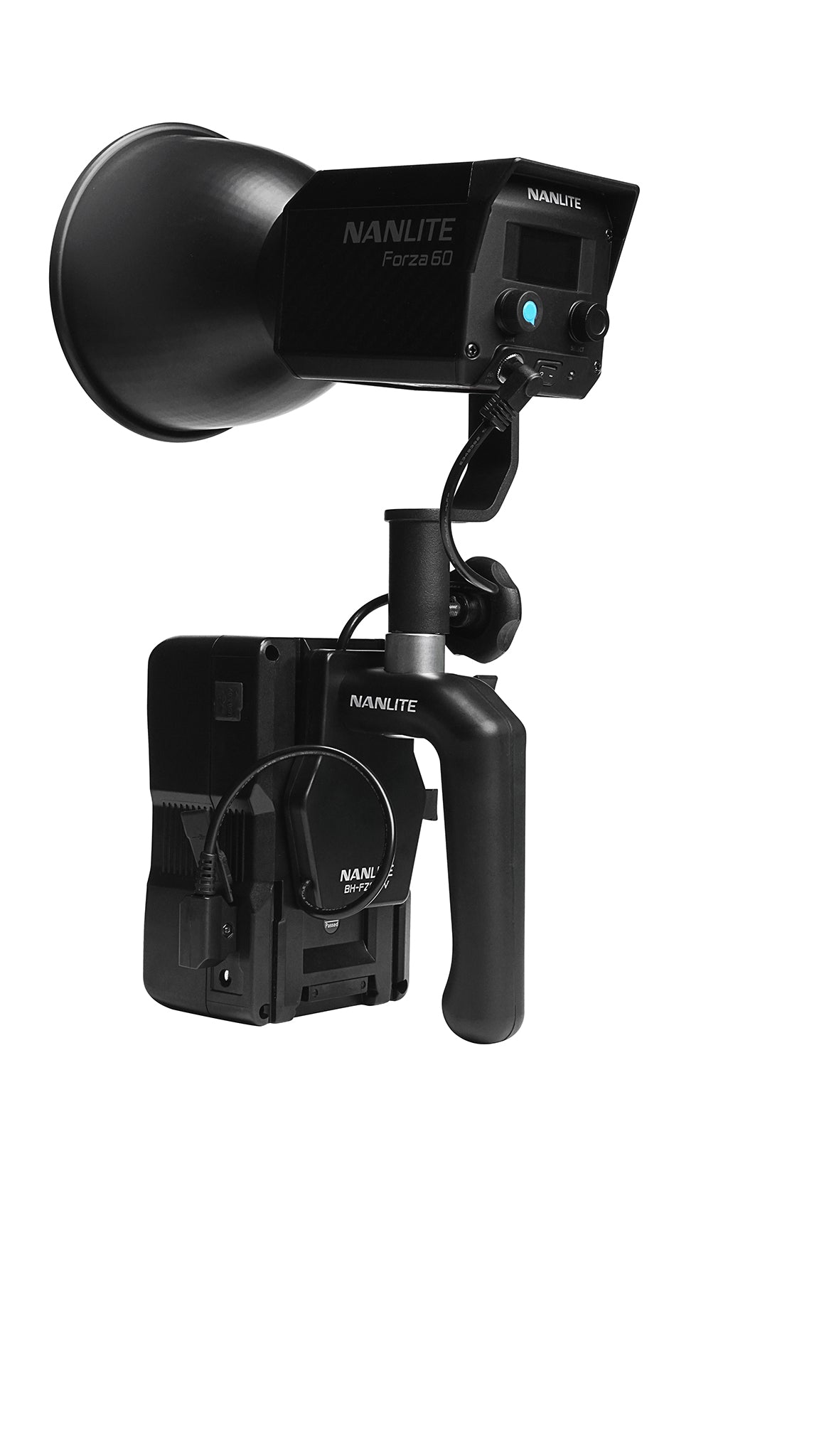 Ръкохватка за V-mount батерии за Nanlite Forza 60