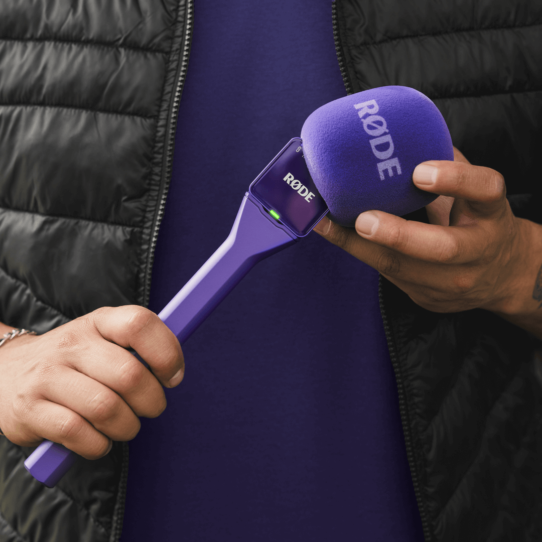 Дръжка/адаптер Rode Interview GO - за брошка Rode Wireless GO - Purple
