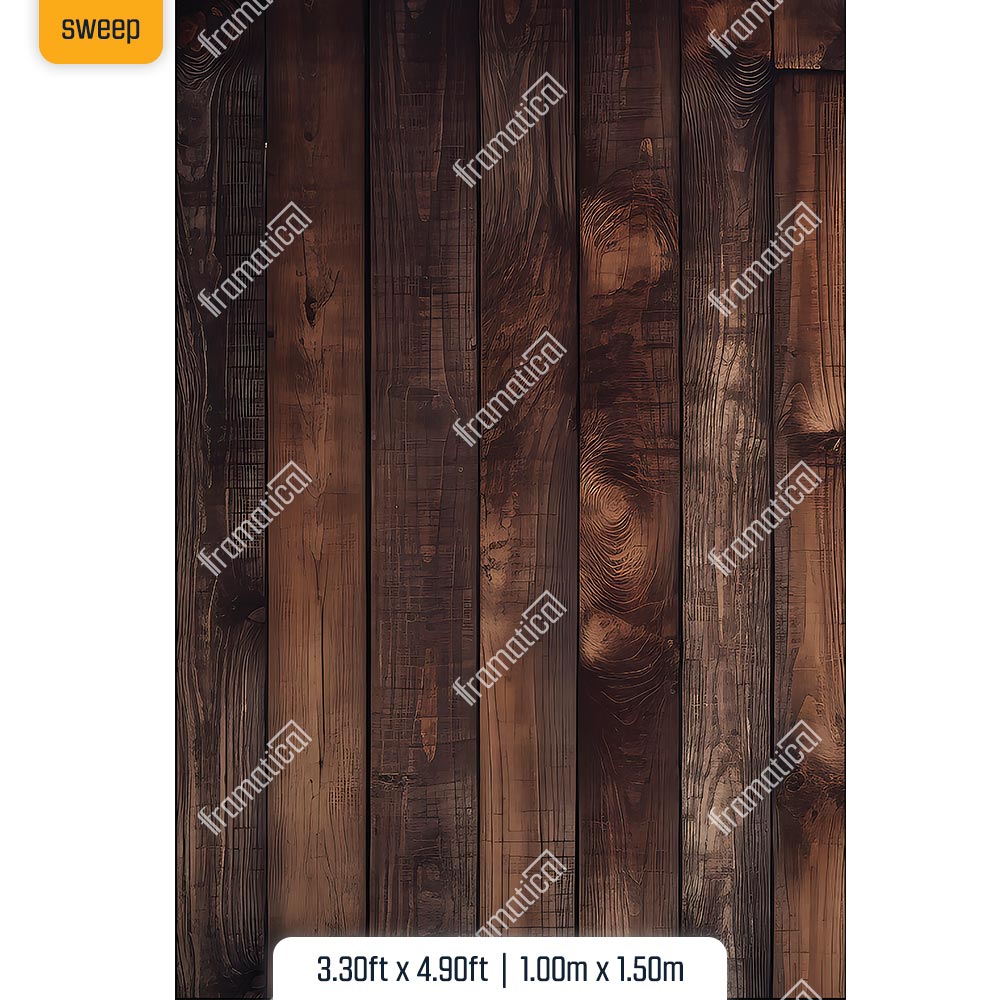 Текстилен фон - Warm Espresso Timber - 1.00m x 1.50m