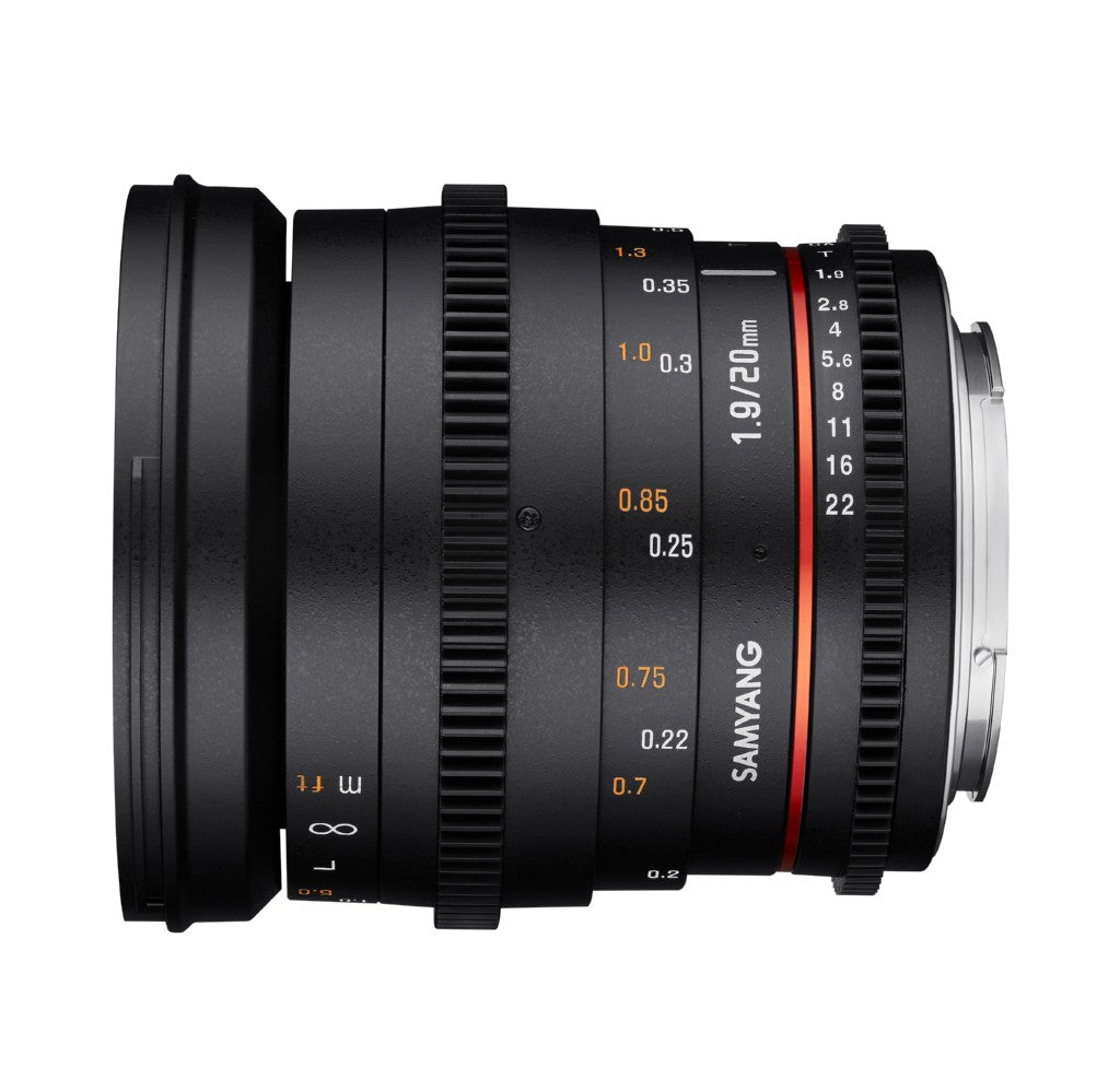 Samyang 20mm T1.9  VDSLR ED AS UMC for Canon EOS