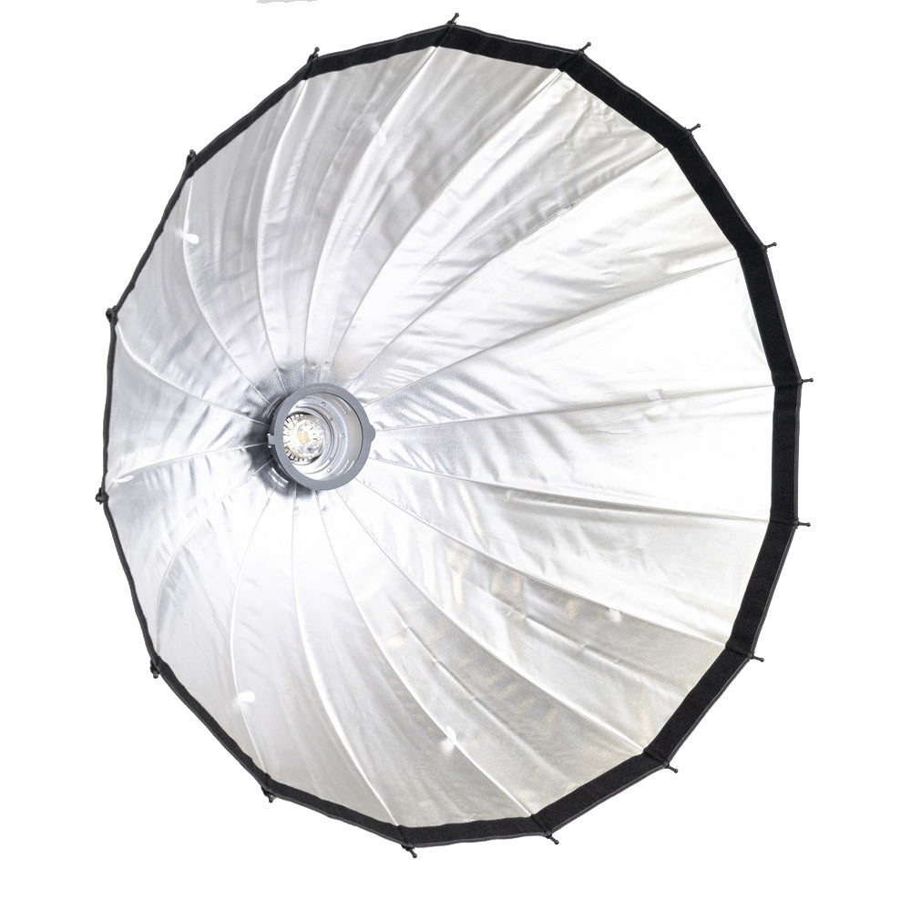 Quick assembled parabolic softbox with grid and gels Dynaphos 60cm