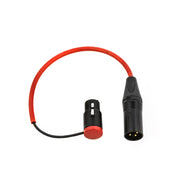 Rycote Cable, XLR-3m to Lightweight 90° XLR-3f, 260mm