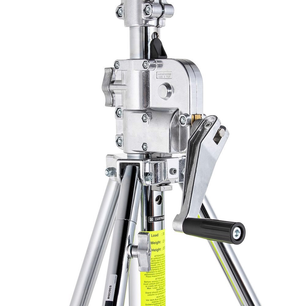 Manfrotto Avenger Wind Up Stand CS 3.9m/12.8' LowBoy 2R, Braked Wheels