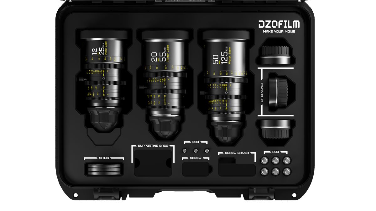 Сет от 3 обектива DZOFILM Pictor 12-25mm, 20-55mm и 50-125mm T2.8