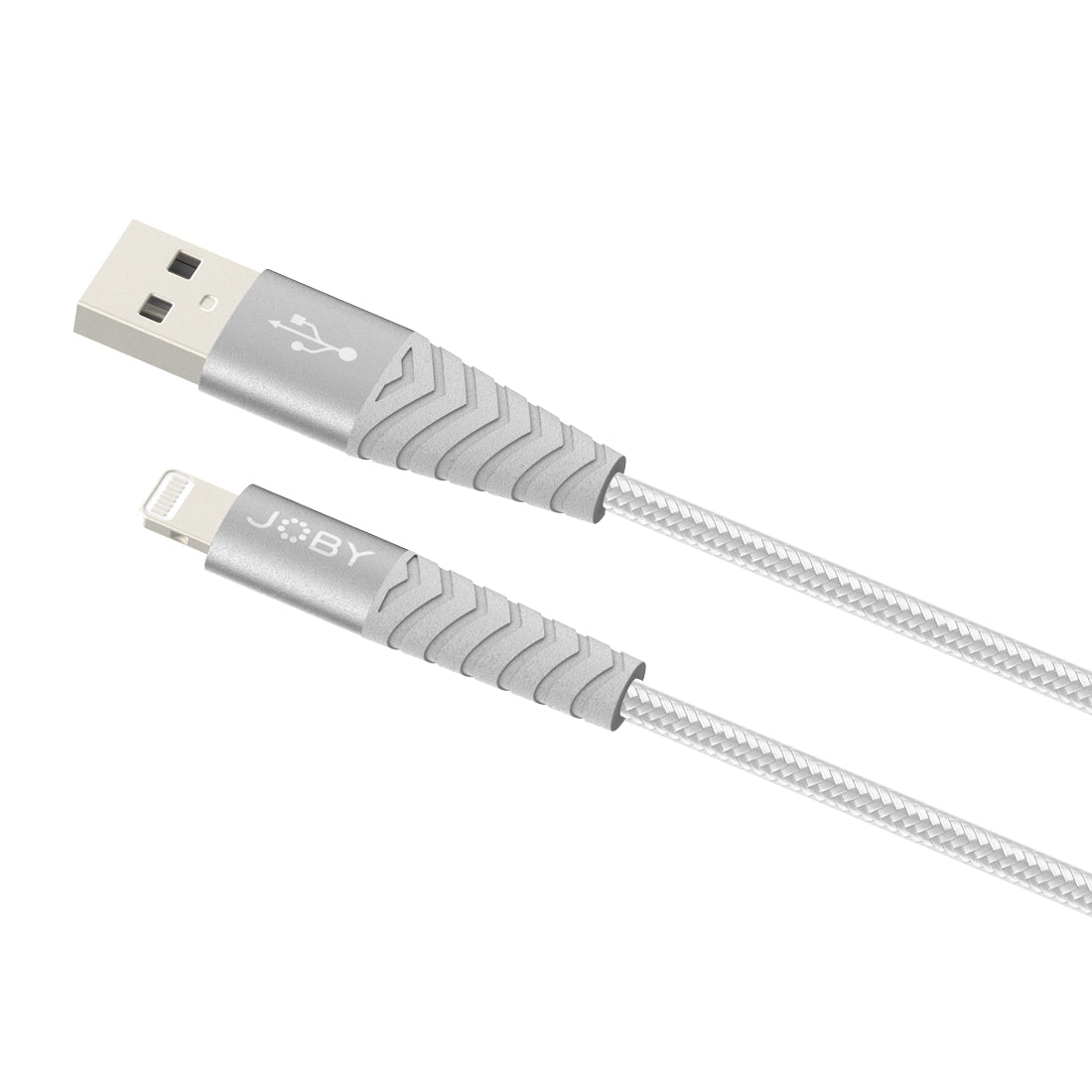 Кабел Joby Charge and Sync Lightning Cable 1.2m Сребрист - MFi сертифициран