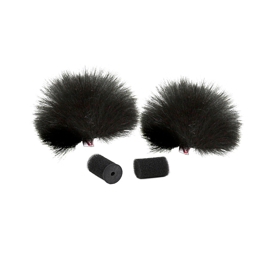 Ветробрани плюшени 2бр. Rycote за брошки - сив