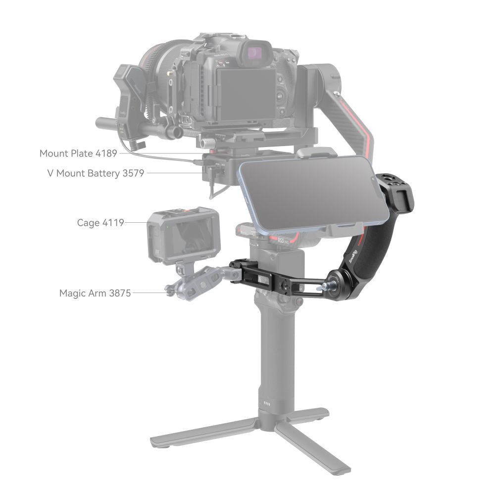 Дръжка за DJI RS 2 / RSC 2 / RS 3 / RS 3 Pro/RS 3 mini SmallRig D
