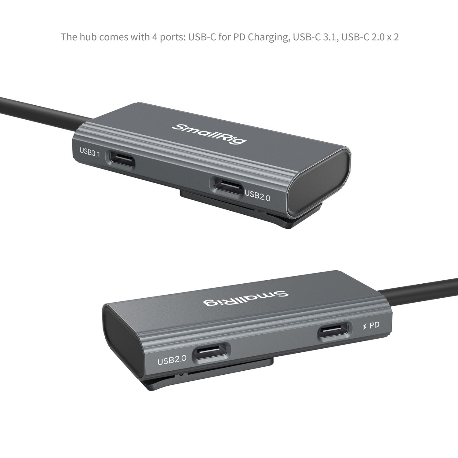 SmallRig 4-в-1 USB-C хъб PD 100W с аудио адаптер 4598