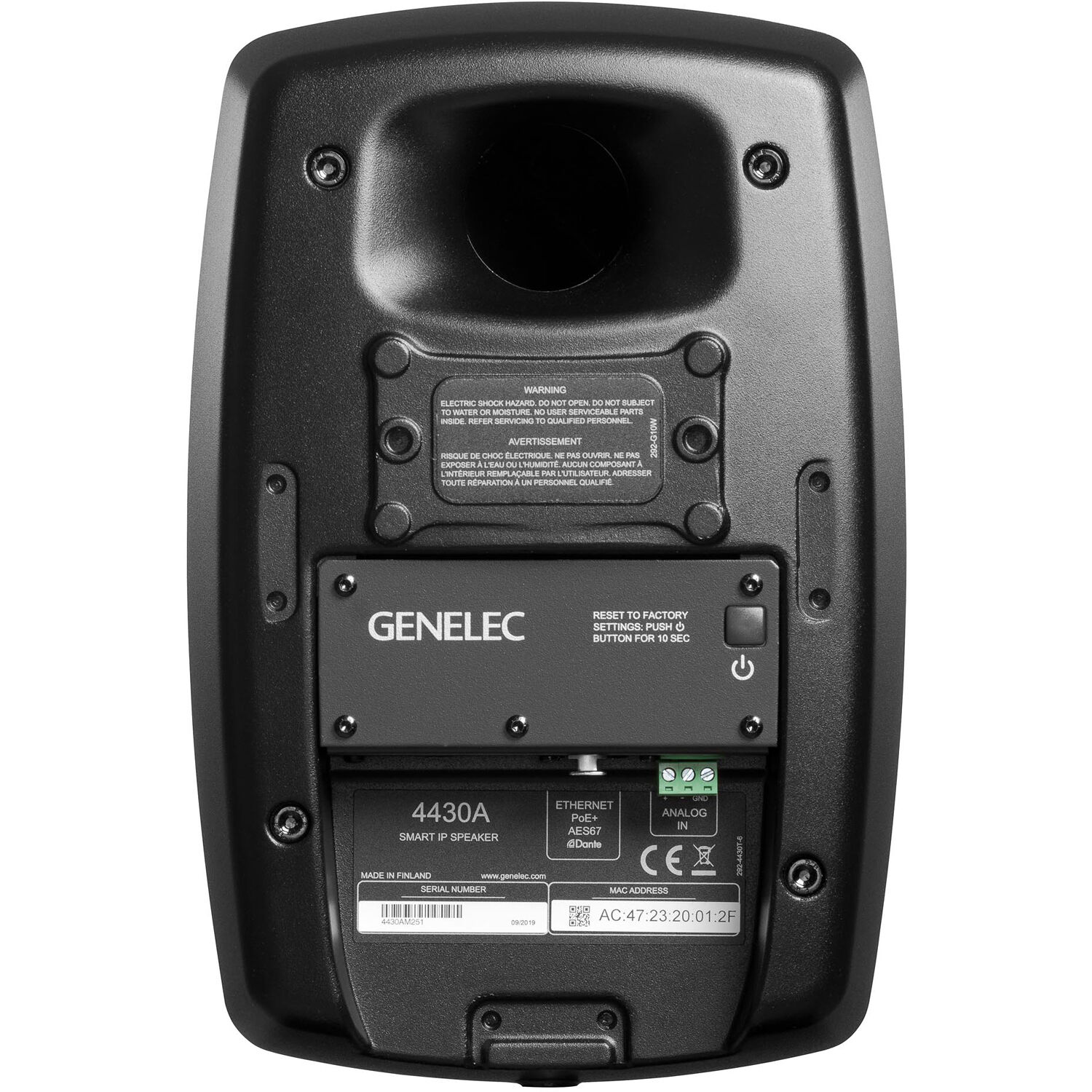 Студиен монитор Genelec 4430A Smart IP Installation Speaker - черен