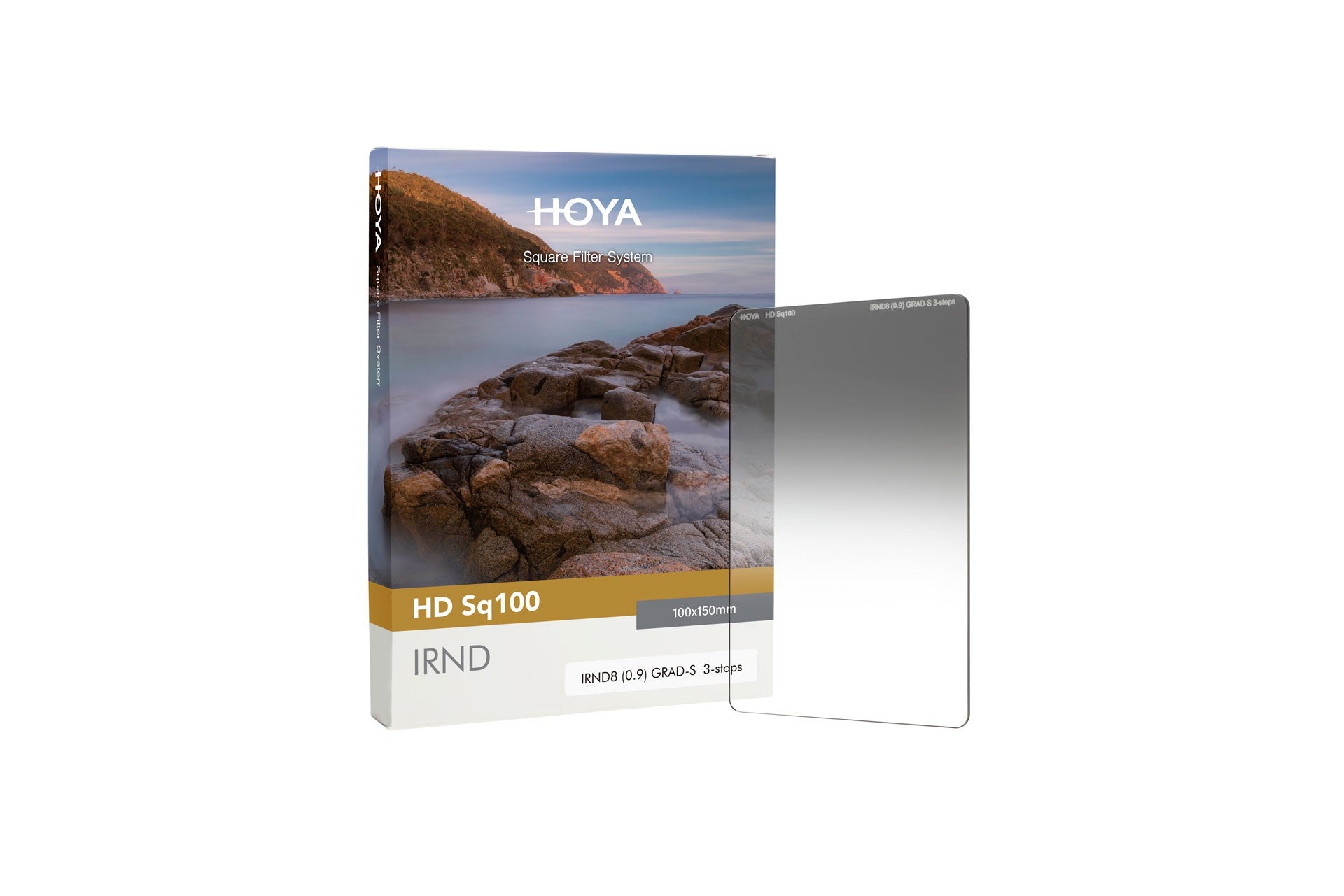 Правоъгълен градиентен ND филтър Hoya Sq100 IRND8 (0.9) GRAD-S - 0 до 3 стопа 100x150
