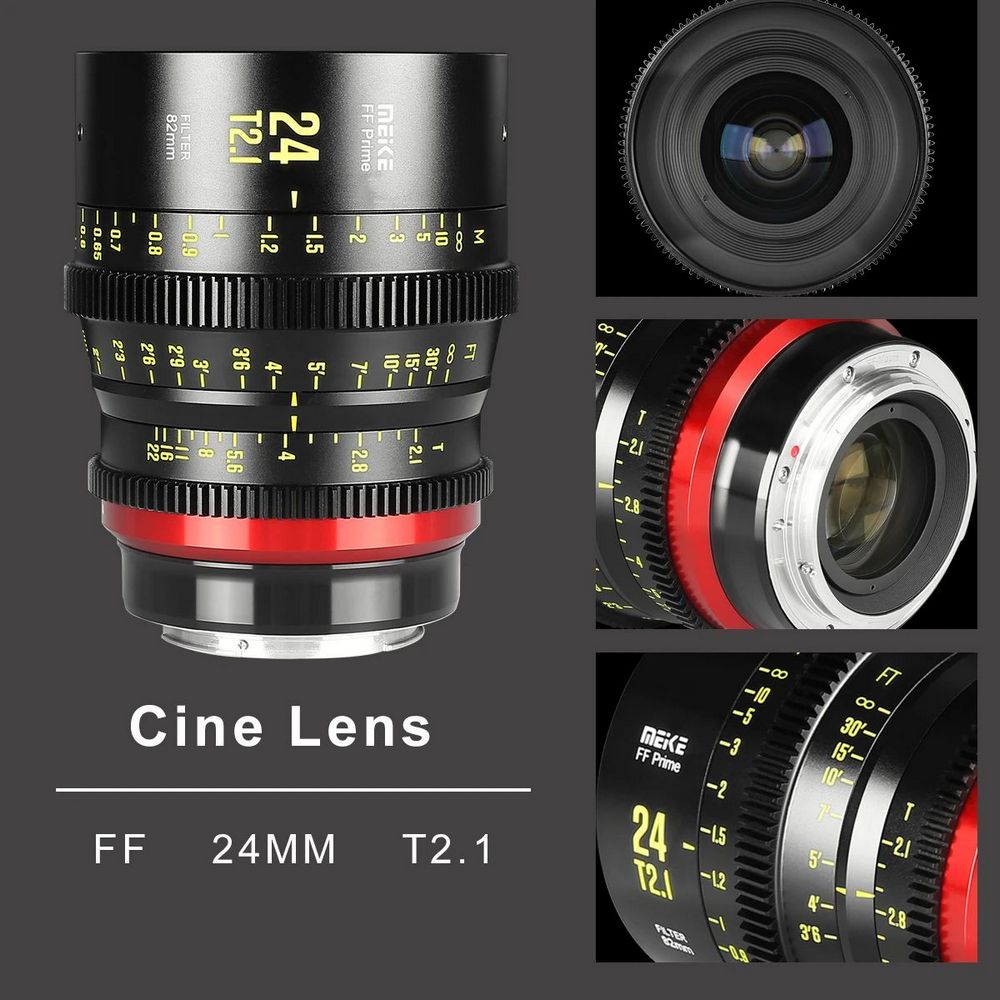 Кино обектив Meike 24mm T2.1 FF Prime (PL)