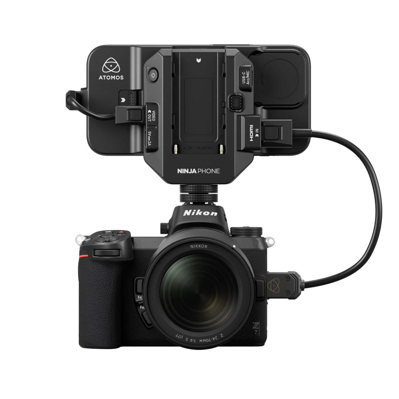 Atomos Ninja Phone - основен продукт - ко-процесор за Phone 15 Pro или Pro Max