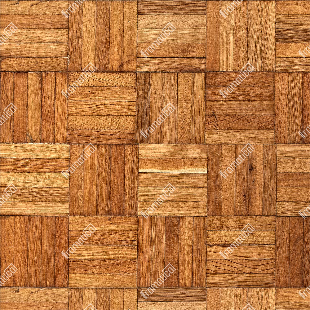 Golden Grid Wood Mat Floor - 1.50m x 1.50m