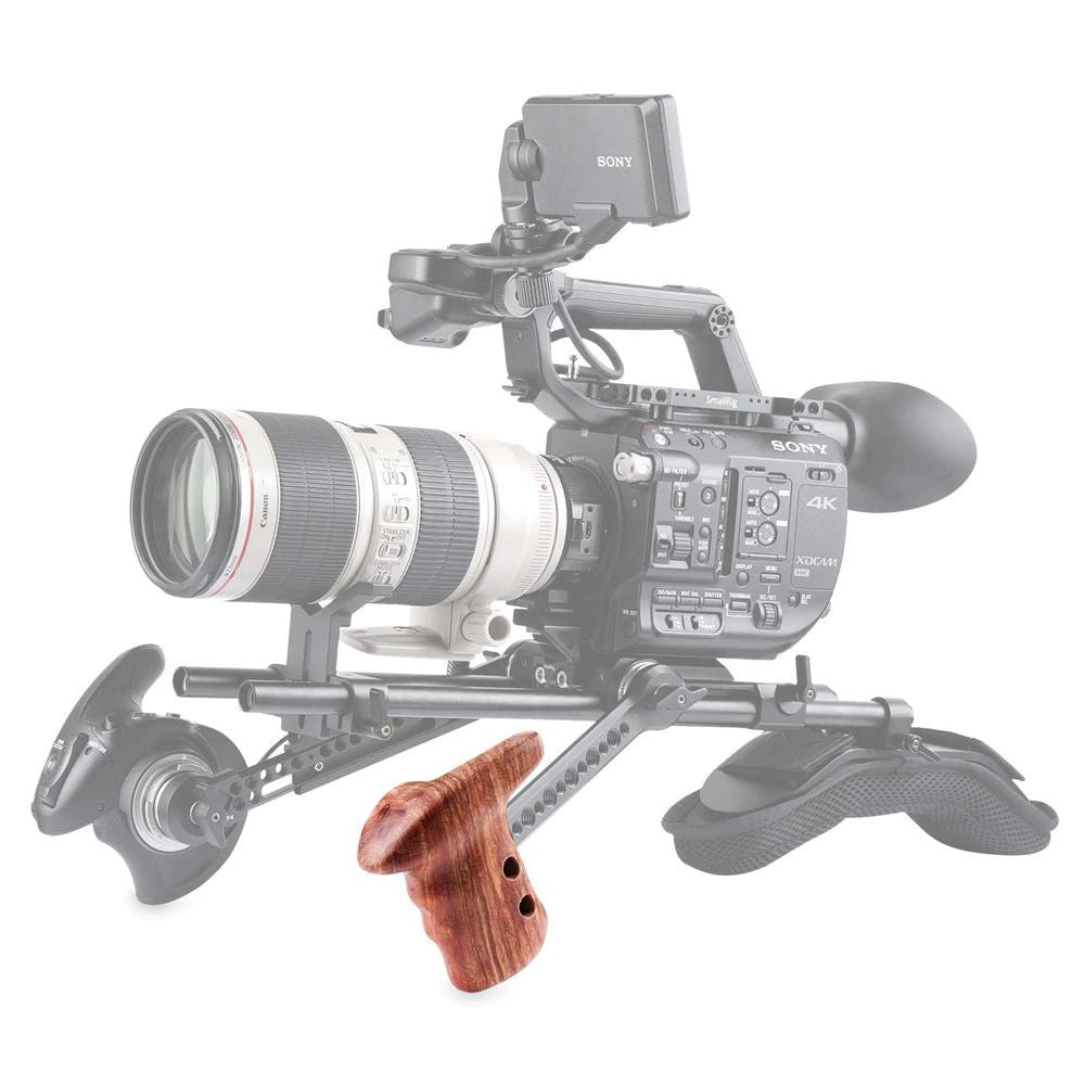 Дръжка за клетка дървена (лява) с ARRI розетка SmallRig
