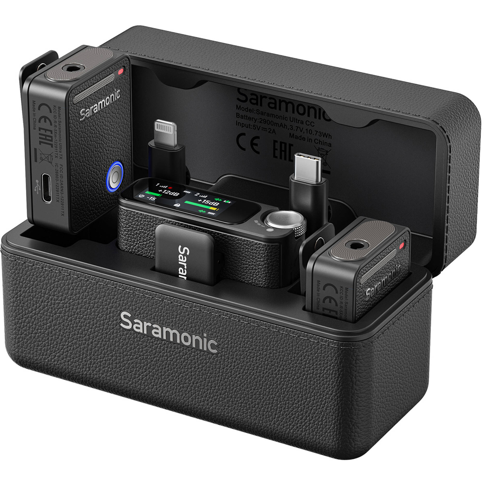 Безжични брошки и рекордери 32-bit - Saramonic Ultra - с кабелни брошки - черно - Timecode, Noise Cancelling, IPX5