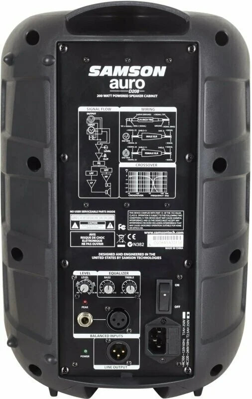 Samson Auro D208 Active PA Speaker - 8 inch