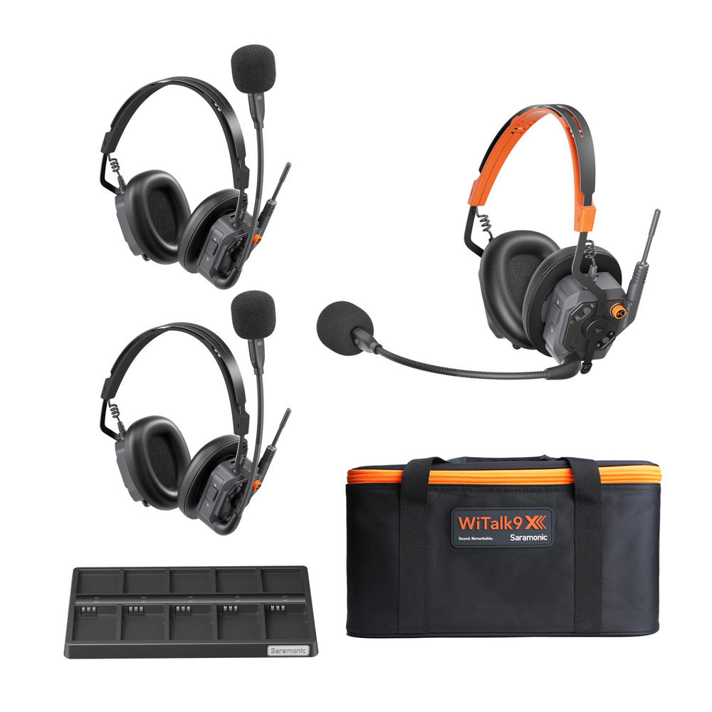 Интерком с 3 двойни (1 мастър) слушалки Saramonic Witalk9X - Full Duplex