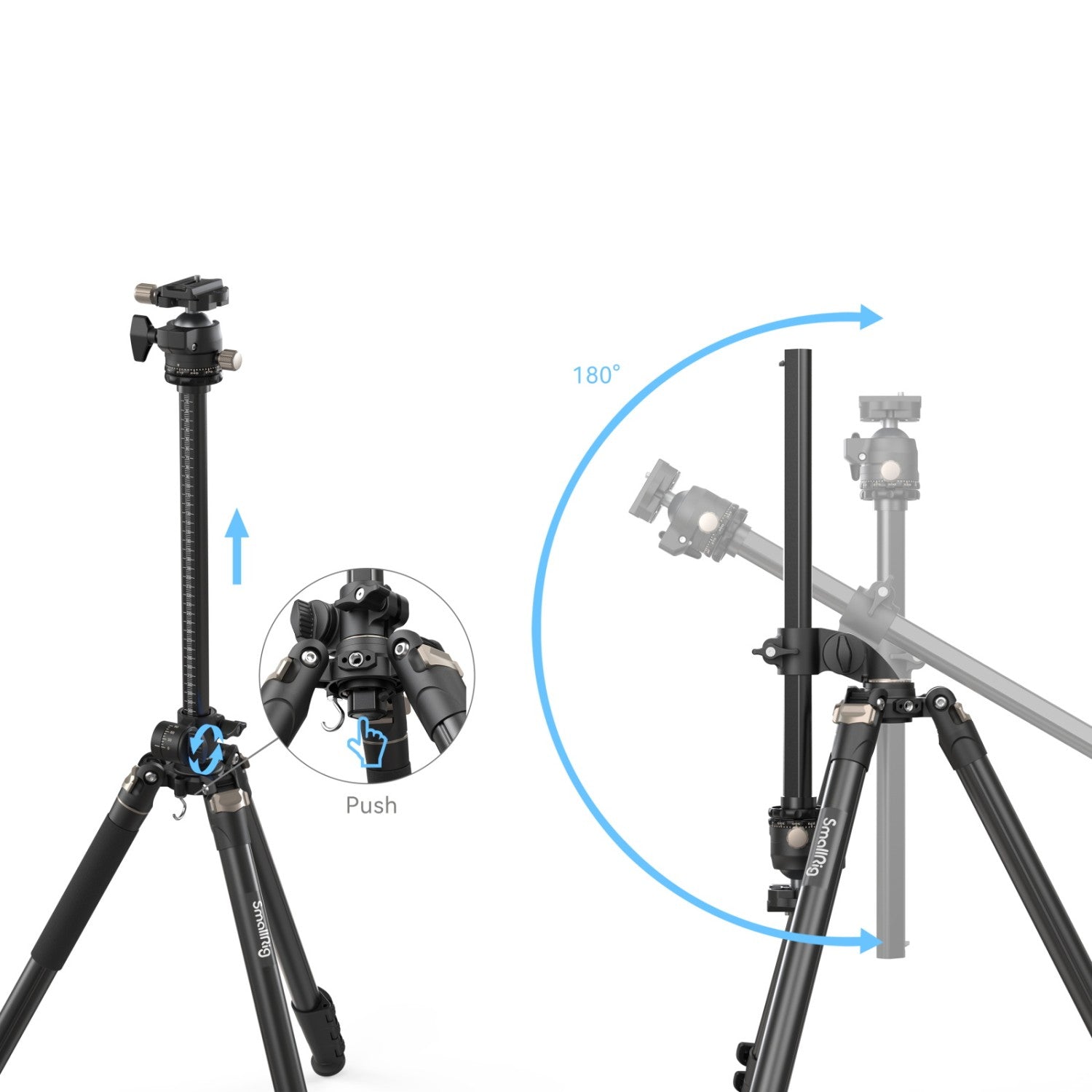 SmallRig Латерален статив с централна колона CT200