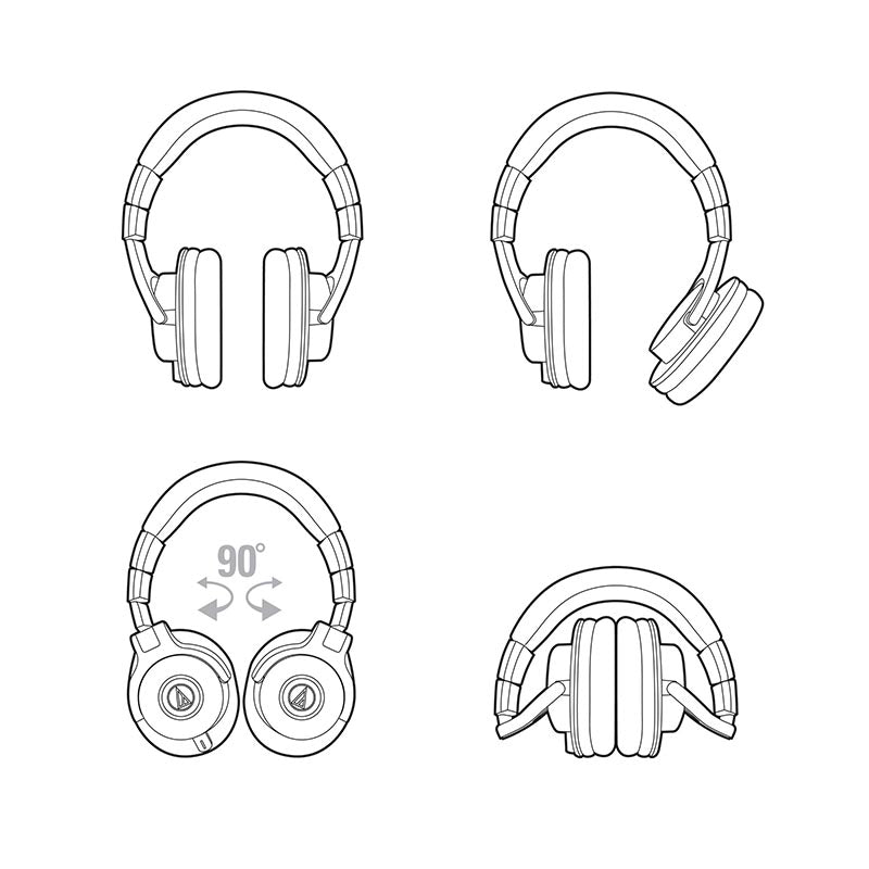 Професионални мониторни слушалки Audio-Technica ATH-M40X