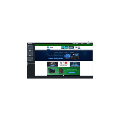 vMix 4K Live Production, Streaming & Mixing Software