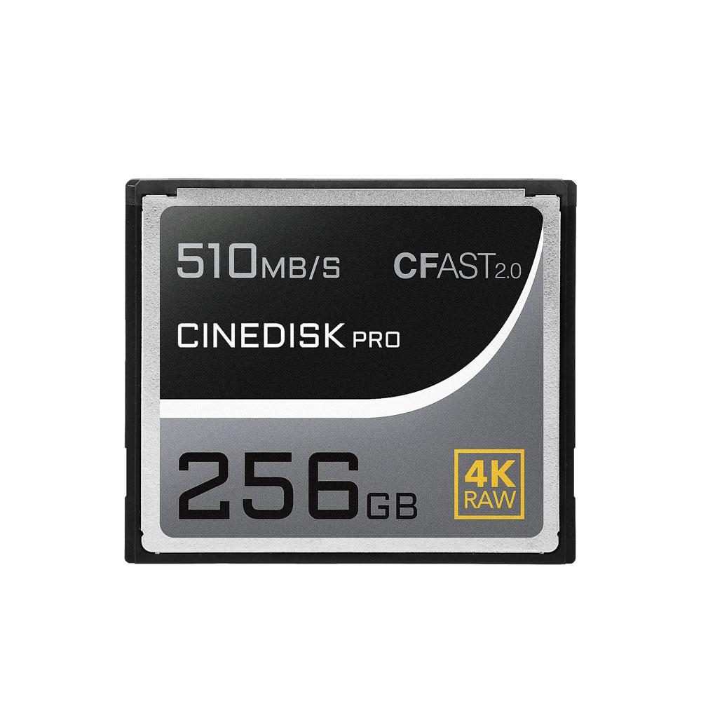 CineDiskPro CFAST 2.0 memory card 4K RAW 256gb