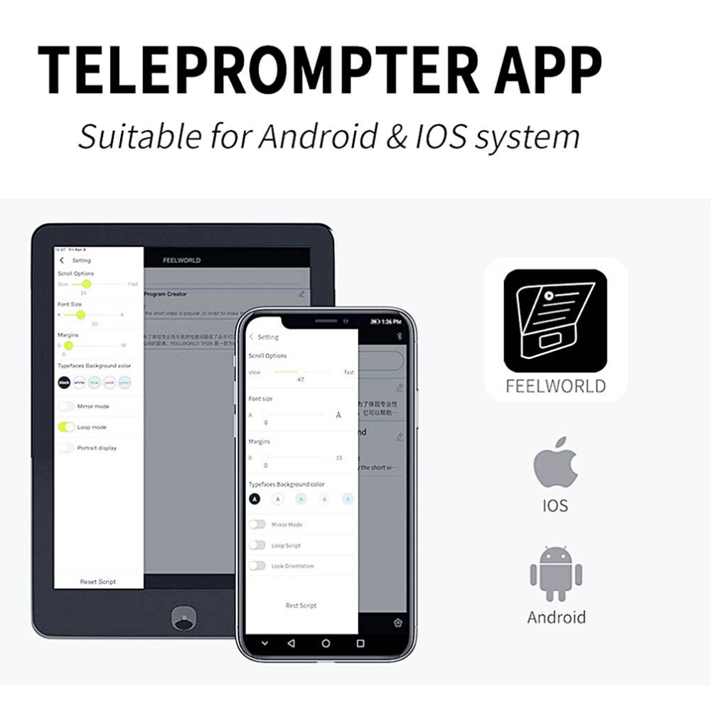 Телепромптер Feelworld TP13A teleprompter