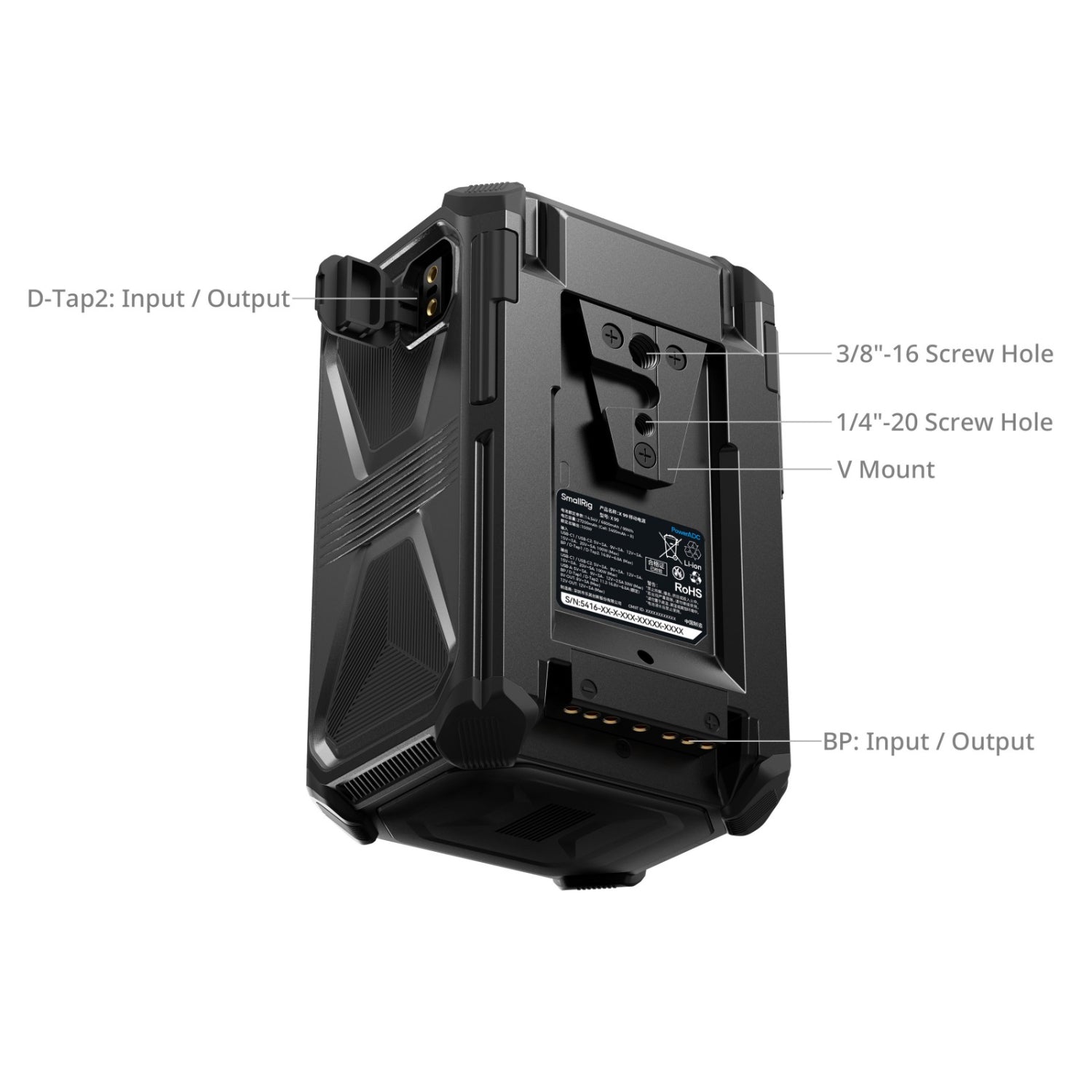 X-Touch Smart Батерия с тройна защита V-Mount X99 SmallRig  4984