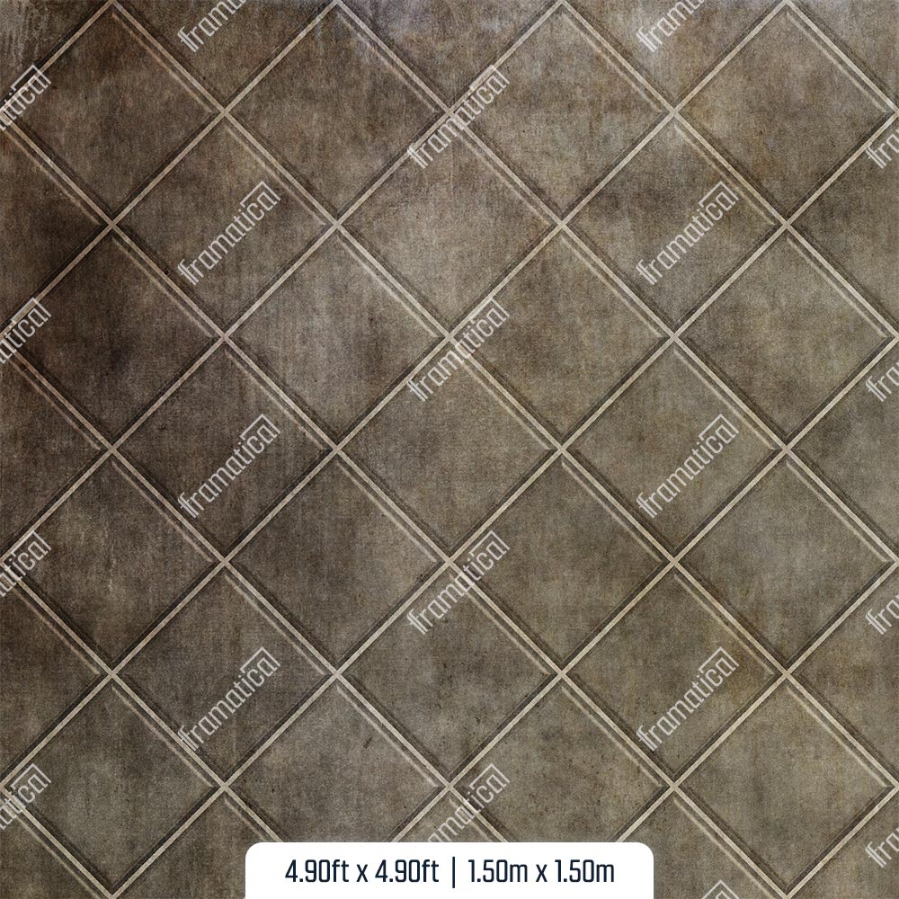 Подова подложка - Brown Rustic Tile - 1.50m x 1.50m