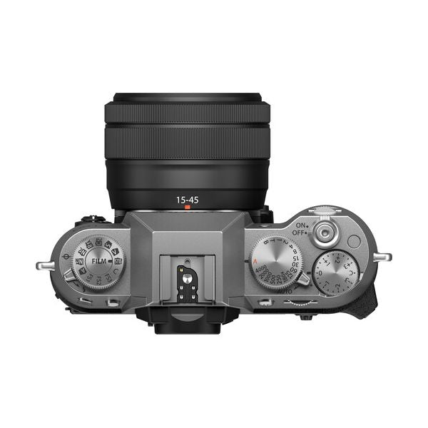FUJIFILM X-T50 Mirrorless Camera with 15-45mm f/3.5-5.6 Lens Silver
