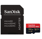 Карта Памет SanDisk ExtremePro micro SDXC 512GB SD ADAPTER, A2, C10, V30, UHS-I, U3