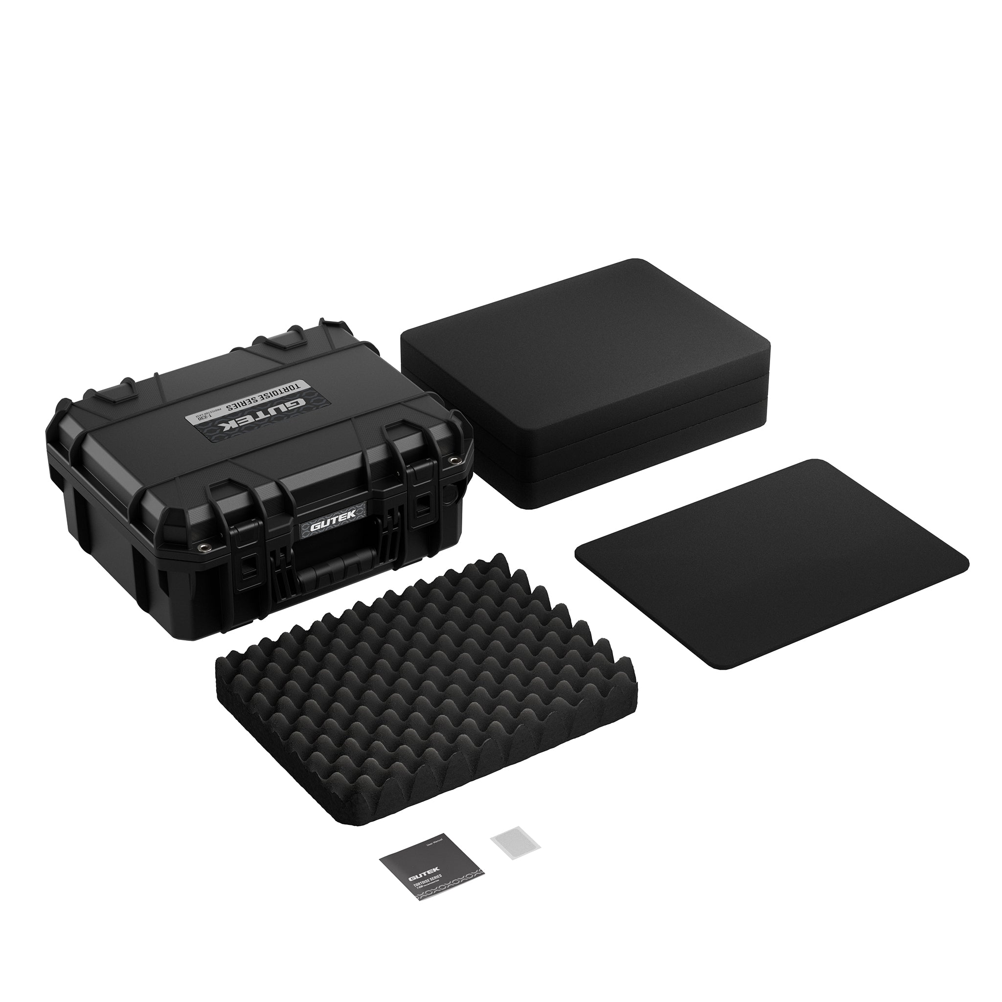 Твърд куфар GUTEK Tortoise T-230 Black - IP67