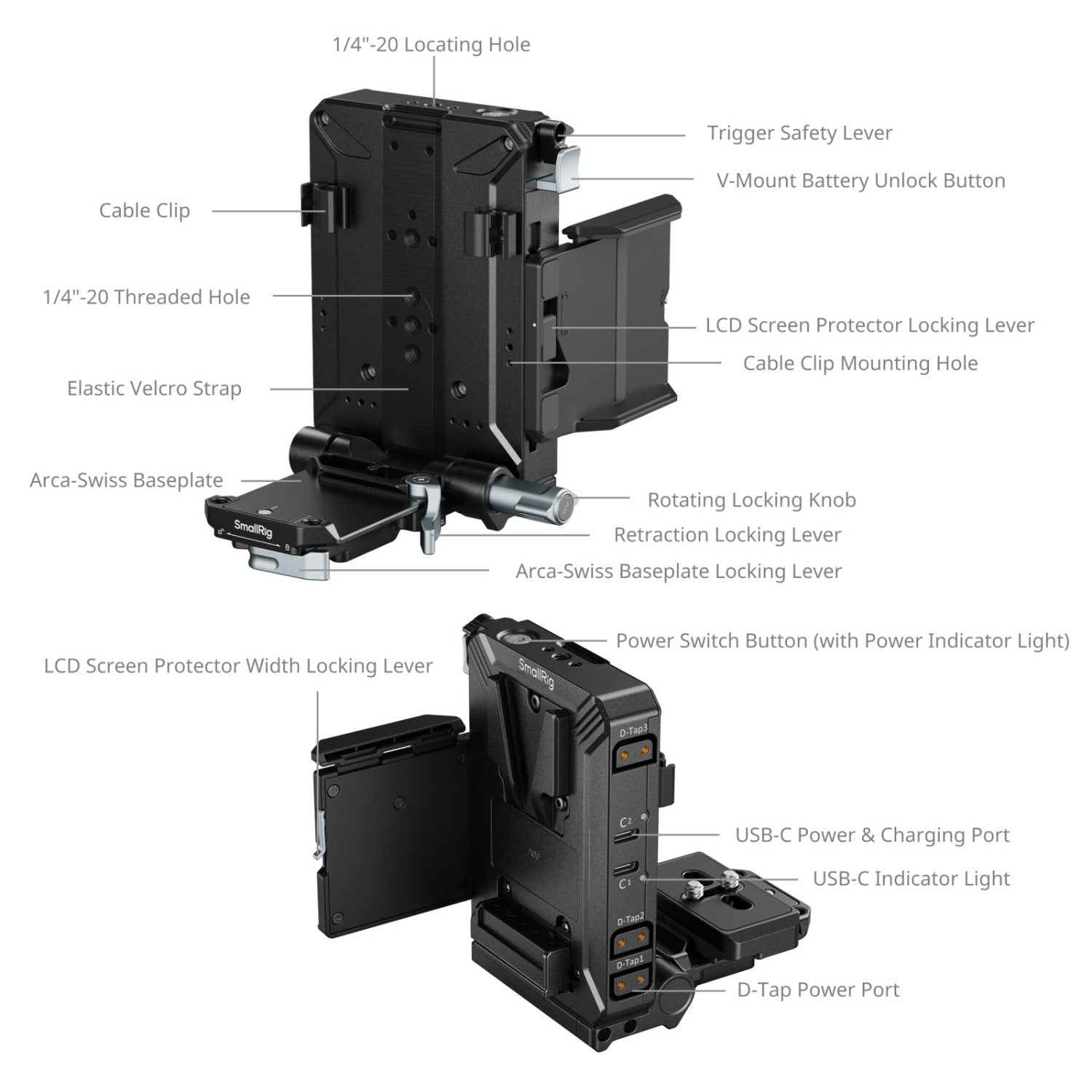 Адаптерна плоча за V-lock батерия SmallRig 5227