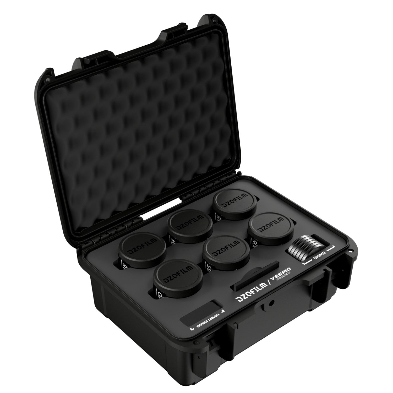 DZO Vespid Prime 2 6-Lens Set 18/24/35/50/85/105 (PL, Metric, Black Case)